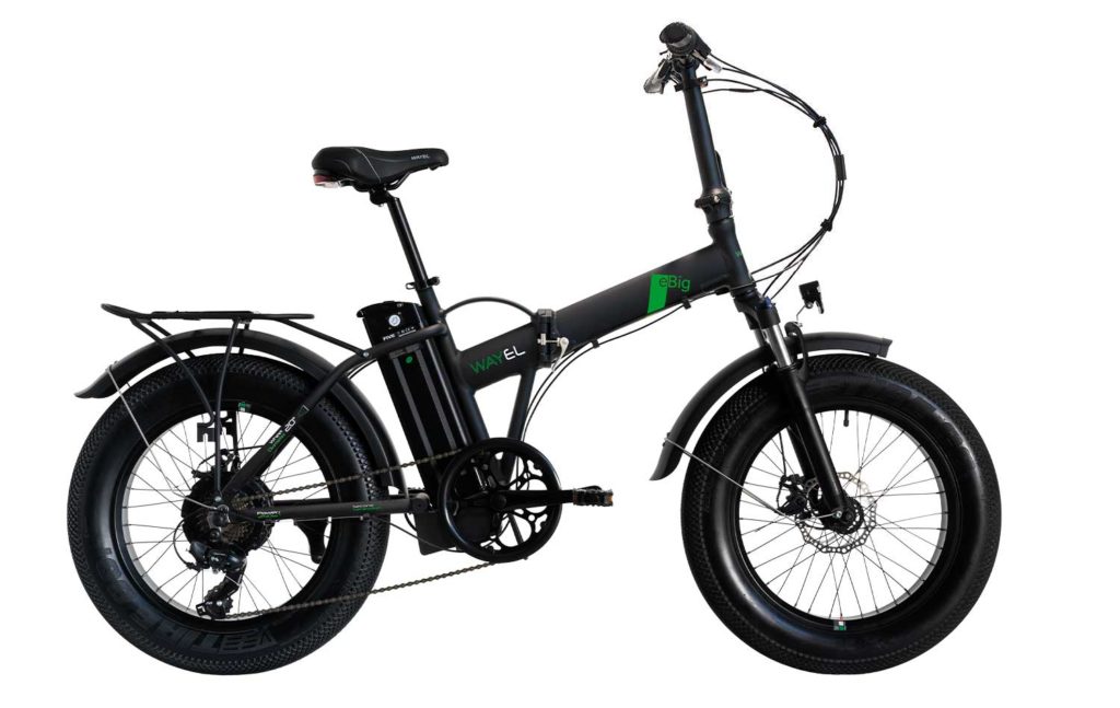 e-Big, bici elettrica pieghevole a ruote larghe