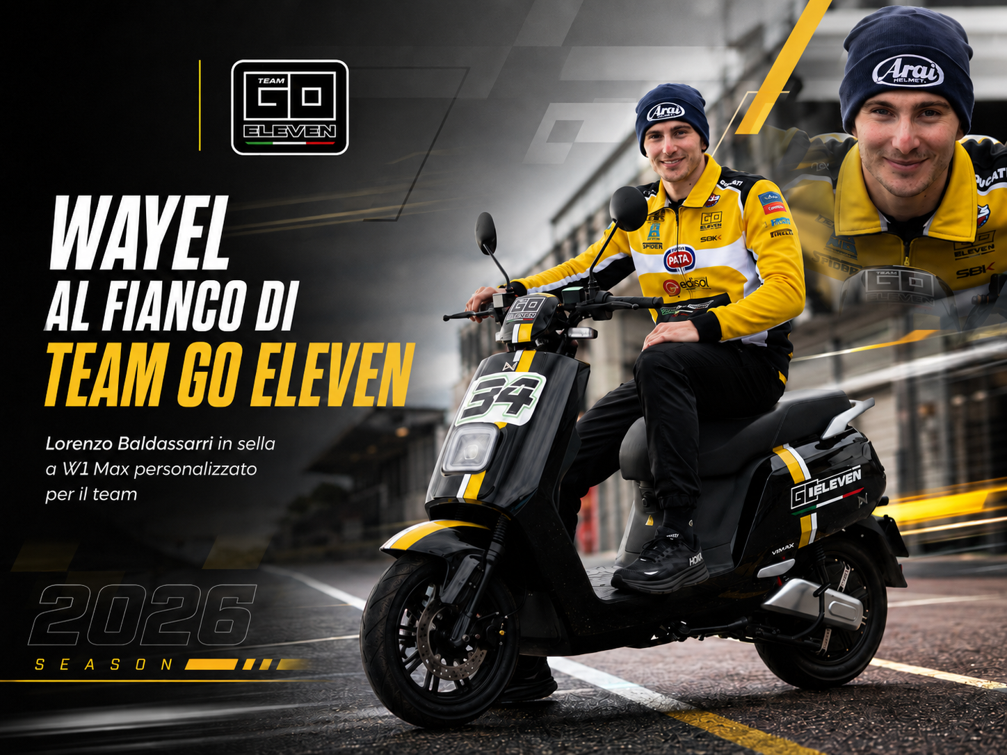 Lorenzo Baldassarri e Wayel W1 Max: mobilità elettrica nel cuore del paddock WorldSBK