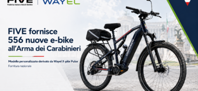FIVE fornisce 556 nuove e-bike personalizzate all’Arma dei Carabinieri
